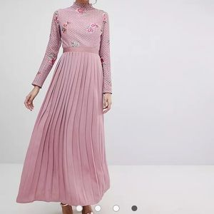 ‘Tall’ embroidered lace midaxi - Little Mistress